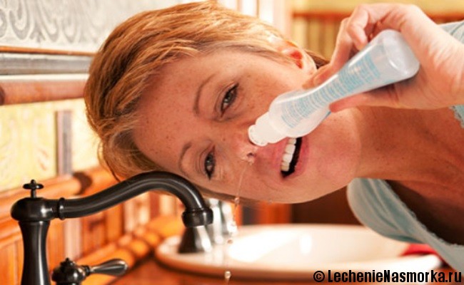 промывание носа при насморке
